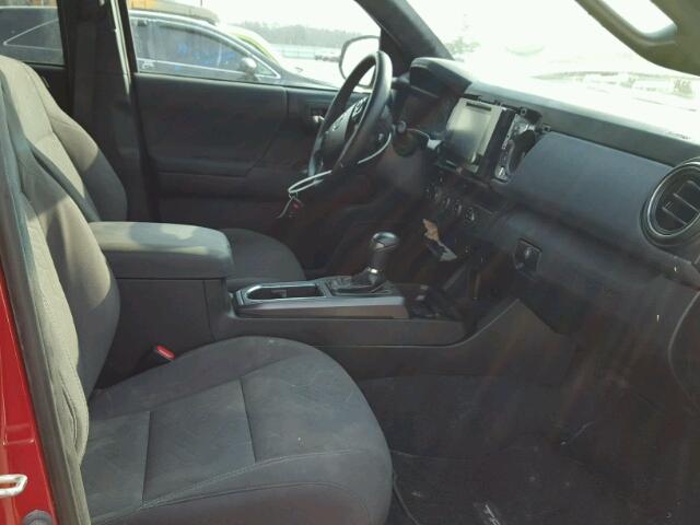 3TMCZ5AN9GM011340 - 2016 TOYOTA TACOMA DOU RED photo 5