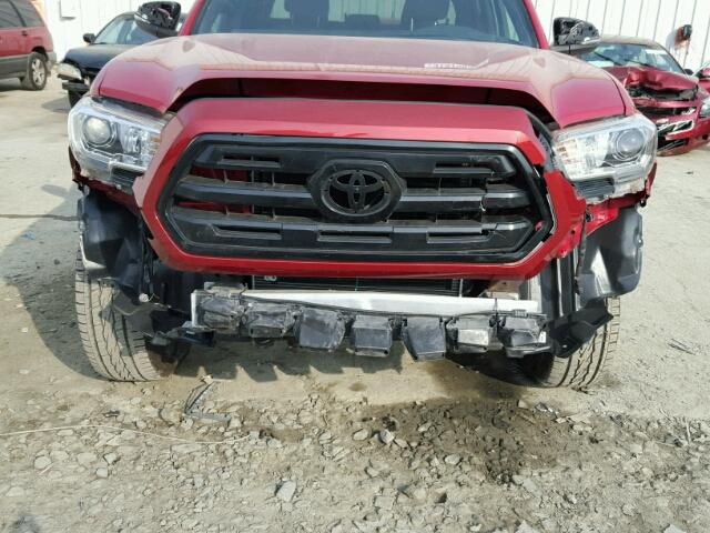 3TMCZ5AN9GM011340 - 2016 TOYOTA TACOMA DOU RED photo 9