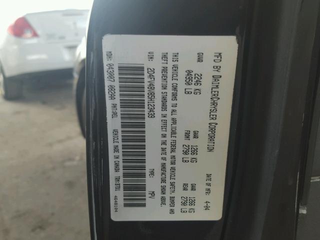 2D4FV48V85H123439 - 2005 DODGE MAGNUM SXT BLACK photo 10