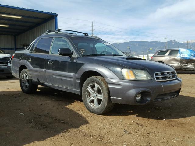 4S4BT63C855101303 - 2005 SUBARU BAJA TURBO BLACK photo 1