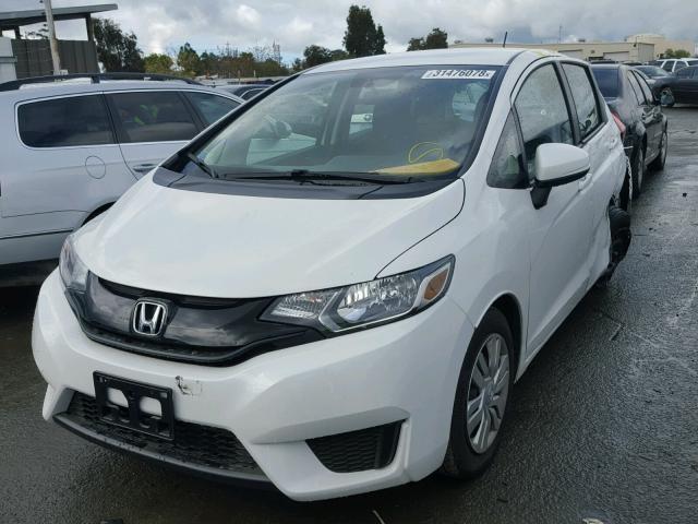 3HGGK5H54HM713631 - 2017 HONDA FIT LX WHITE photo 2