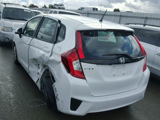 3HGGK5H54HM713631 - 2017 HONDA FIT LX WHITE photo 3