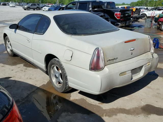 2G1WW12E749292435 - 2004 CHEVROLET MONTE CARL 奶油色 照片 3