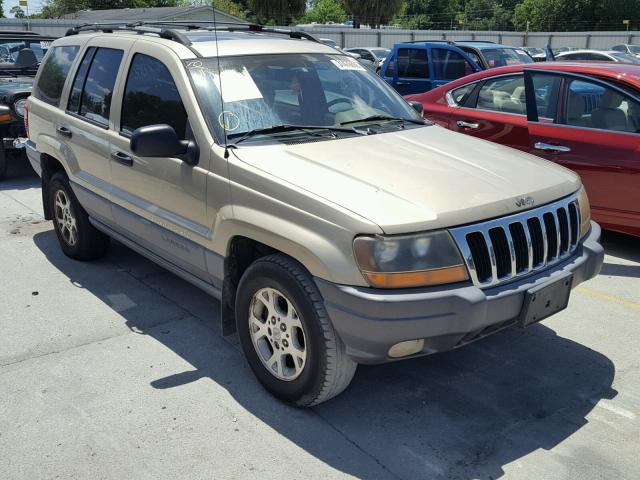 1J4GW48S31C627943 - 2001 JEEP GRAND CHER BEIGE photo 1