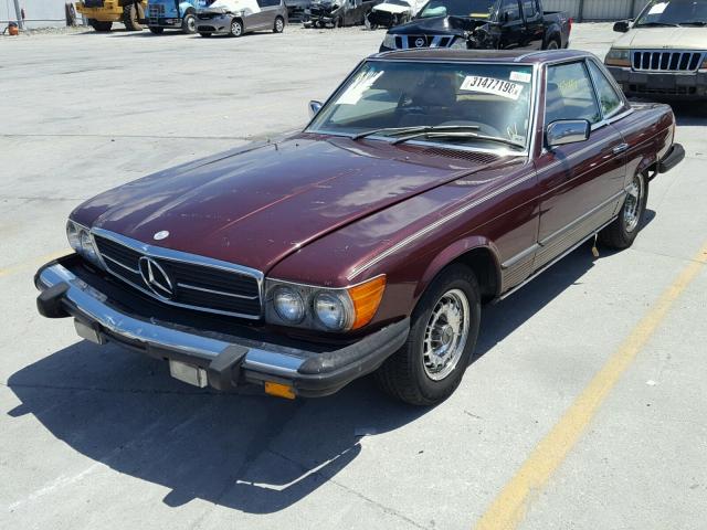 WDB10704412064631 - 1980 MERCEDES-BENZ E MAROON photo 2