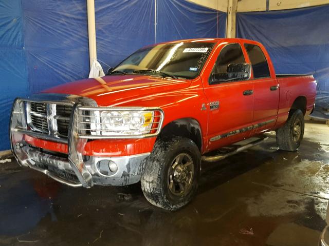 1D7KS28C97J568660 - 2007 DODGE RAM 2500 S RED photo 2