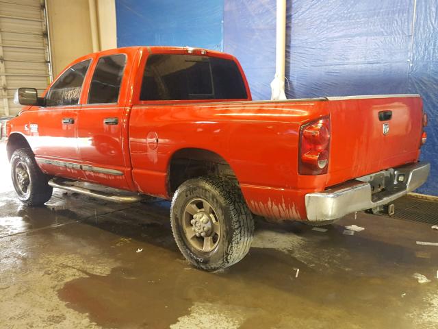 1D7KS28C97J568660 - 2007 DODGE RAM 2500 S RED photo 3