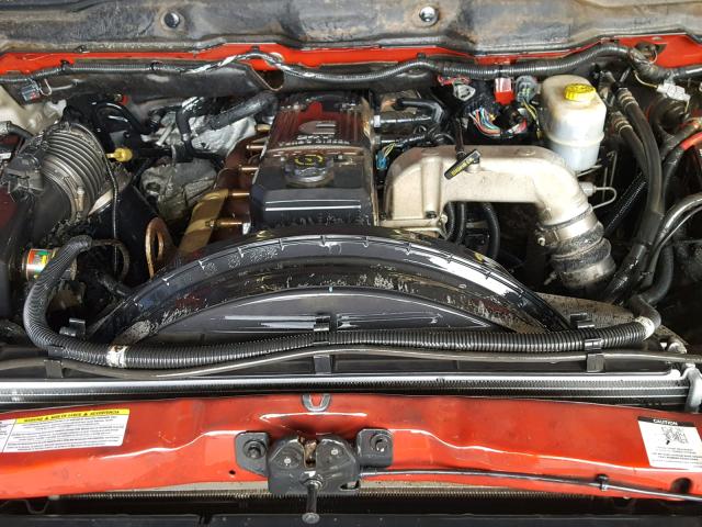 1D7KS28C97J568660 - 2007 DODGE RAM 2500 S RED photo 7