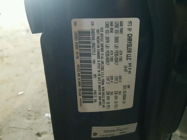 2A8GM48L18R627213 - 2008 CHRYSLER PACIFICA L 蓝色 照片 10