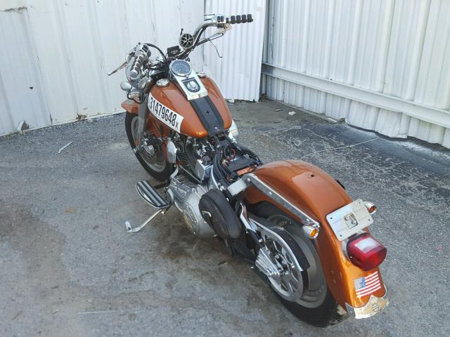 1HD1BMY13YY032634 - 2000 HARLEY-DAVIDSON FLSTF ORANGE photo 3