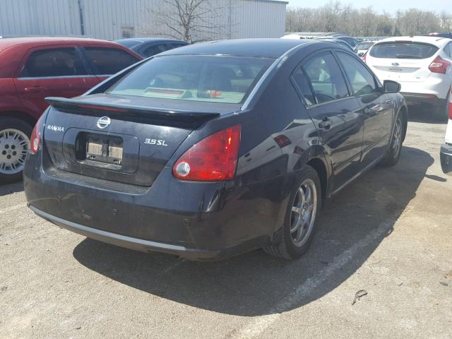 1N4BA41EX7C816669 - 2007 NISSAN MAXIMA SE BLACK photo 4