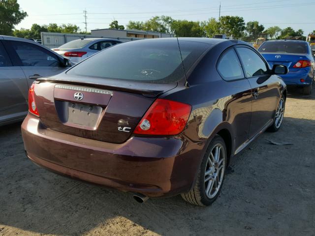 JTKDE177860072125 - 2006 TOYOTA SCION TC 勃艮第红 照片 4
