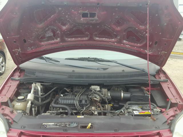 2FMZA51624BA32968 - 2004 FORD FREESTAR S RED photo 7