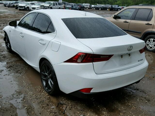 JTHBF1D27E5016956 - 2014 LEXUS IS 250 WHITE photo 3