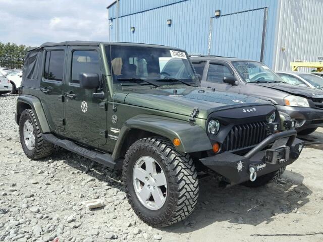 1J4GB59107L142207 - 2007 JEEP WRANGLER S 绿色 照片 1