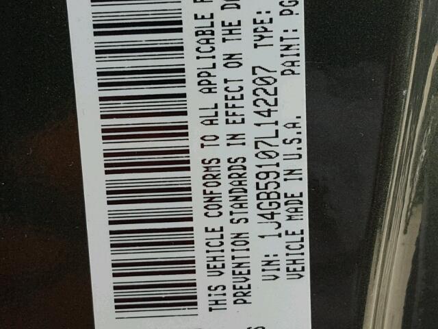 1J4GB59107L142207 - 2007 JEEP WRANGLER S 绿色 照片 10