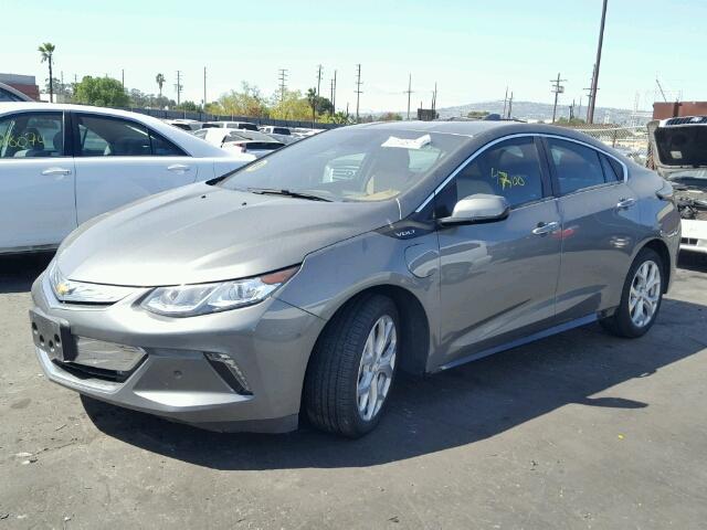 1G1RD6S57HU107907 - 2017 CHEVROLET VOLT PREMI GRAY photo 2