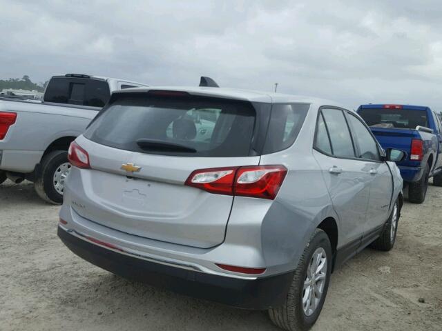 3GNAXHEV4JS536115 - 2018 CHEVROLET EQUINOX LS SILVER photo 4