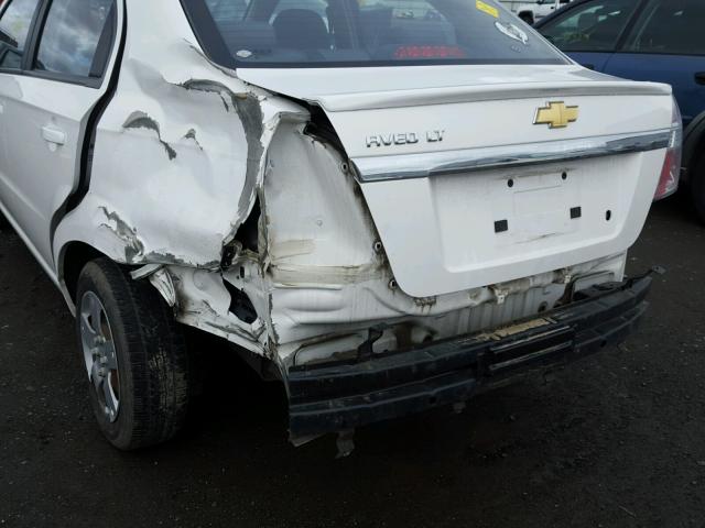 KL1TD5DE2AB047743 - 2010 CHEVROLET AVEO LS 白色 照片 9