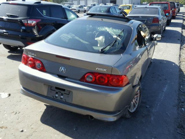 JH4DC54835S018511 - 2005 ACURA RSX SILVER photo 4