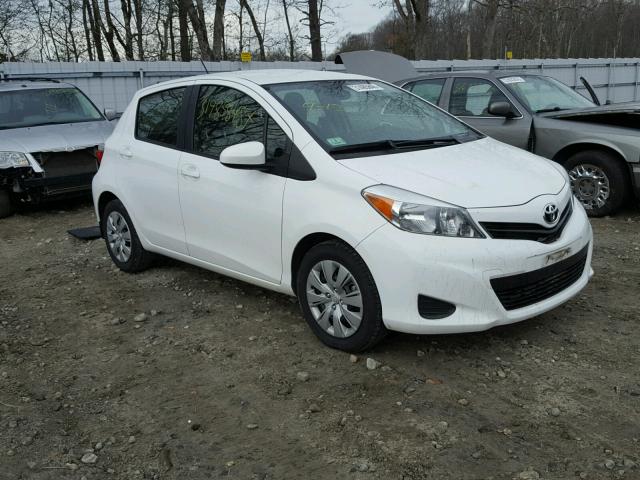 JTDKTUD38ED580481 - 2014 TOYOTA YARIS WHITE photo 1