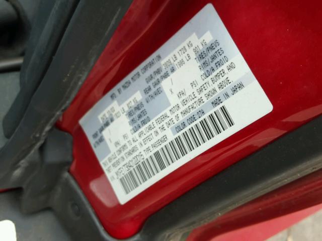 JM1FE173840122015 - 2004 MAZDA RX8 RED photo 10