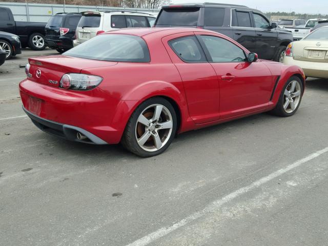 JM1FE173840122015 - 2004 MAZDA RX8 RED photo 4