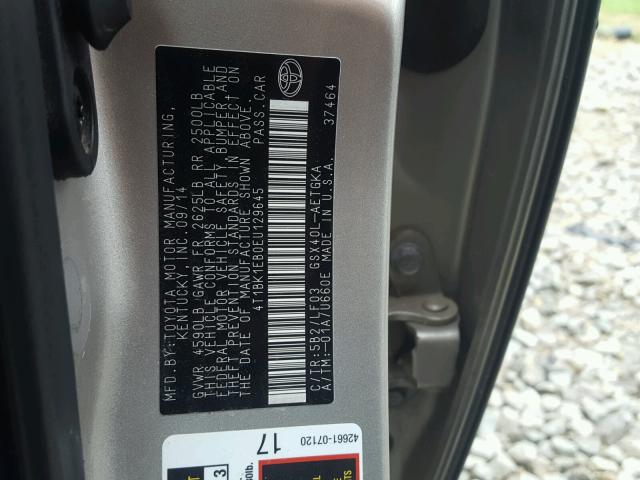 4T1BK1EB0EU129645 - 2014 TOYOTA AVALON BAS 米色 照片 10