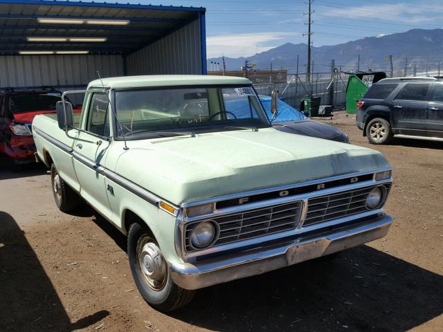 F25HKR69805 - 1973 FORD F 250 GREEN photo 1