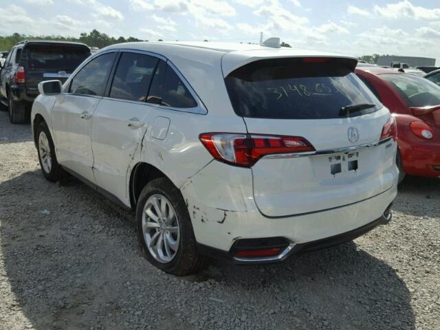 5J8TB3H52HL017371 - 2017 ACURA RDX TECHNO WHITE photo 3