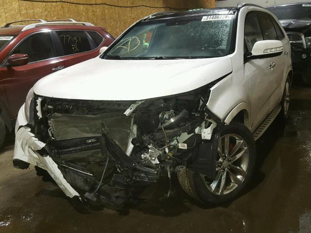 5XYKWDA77EG484132 - 2014 KIA SORENTO SX WHITE photo 2