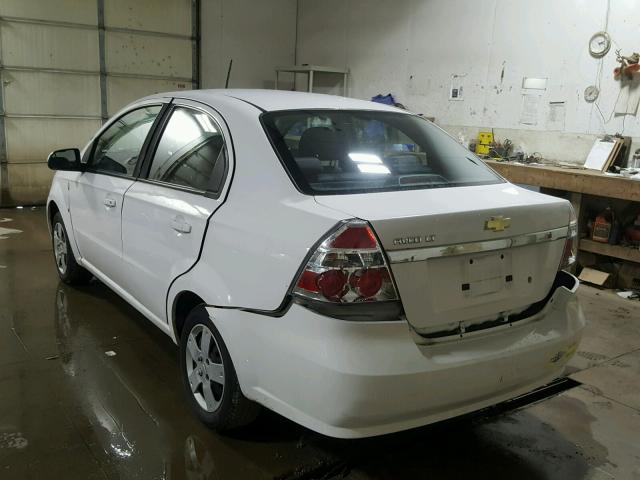 KL1TD56E39B609903 - 2009 CHEVROLET AVEO LS 白色 照片 3