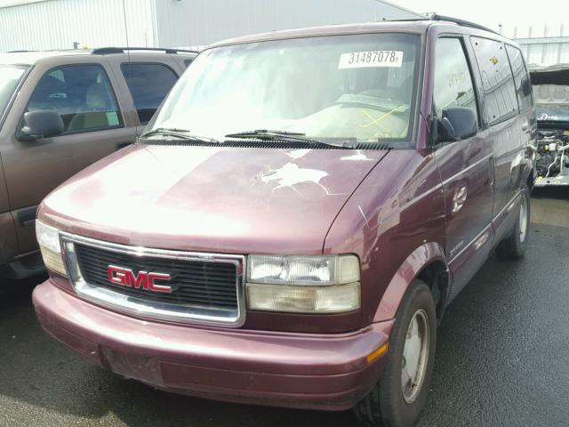 1GKDM19W6VB554839 - 1997 GMC SAFARI XT BURGUNDY photo 2