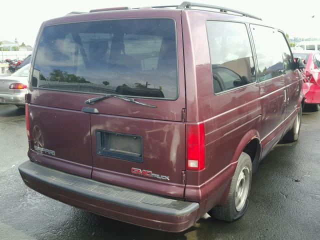 1GKDM19W6VB554839 - 1997 GMC SAFARI XT BURGUNDY photo 4