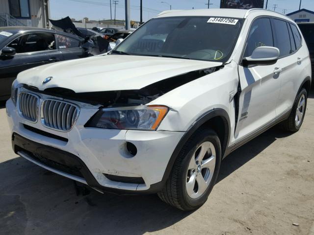 5UXWX5C53CL723076 - 2012 BMW X3 XDRIVE2 WHITE photo 2