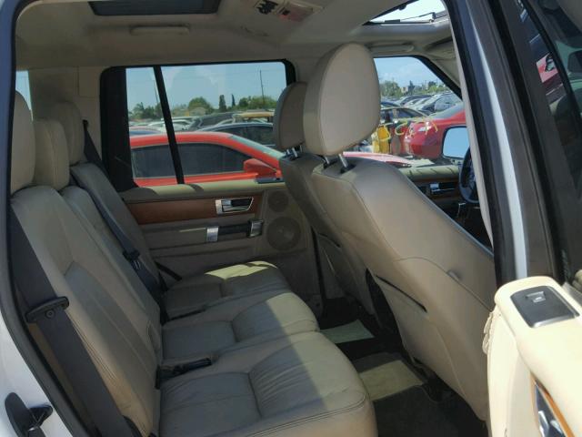 SALAK2D41BA550479 - 2011 LAND ROVER LR4 HSE LU WHITE photo 6
