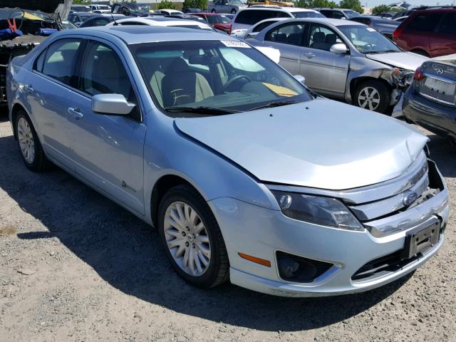 3FADP0L35AR144671 - 2010 FORD FUSION HYB BLUE photo 1