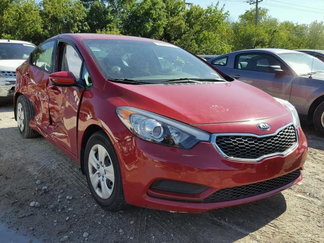 KNAFK4A6XG5485014 - 2016 KIA FORTE LX RED photo 1