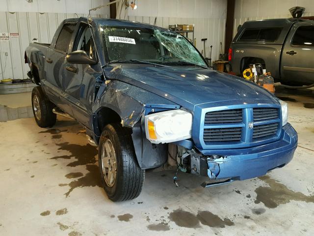 1D7HW48K26S664902 - 2006 DODGE DAKOTA QUA BLUE photo 1