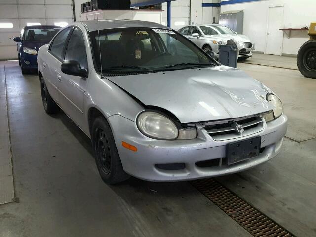 1B3ES46C82D527497 - 2002 DODGE NEON SE SILVER photo 1