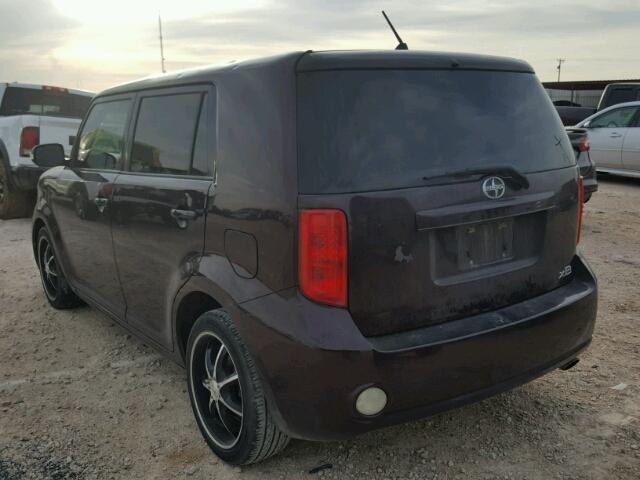 JTLKE50E281055157 - 2008 TOYOTA SCION XB Bordo foto 3