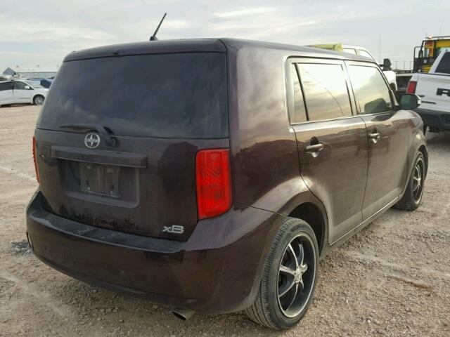 JTLKE50E281055157 - 2008 TOYOTA SCION XB Bordo foto 4
