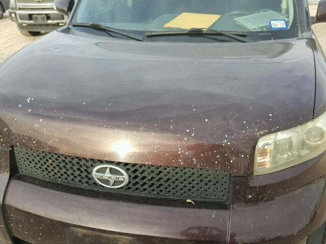 JTLKE50E281055157 - 2008 TOYOTA SCION XB Bordo foto 9