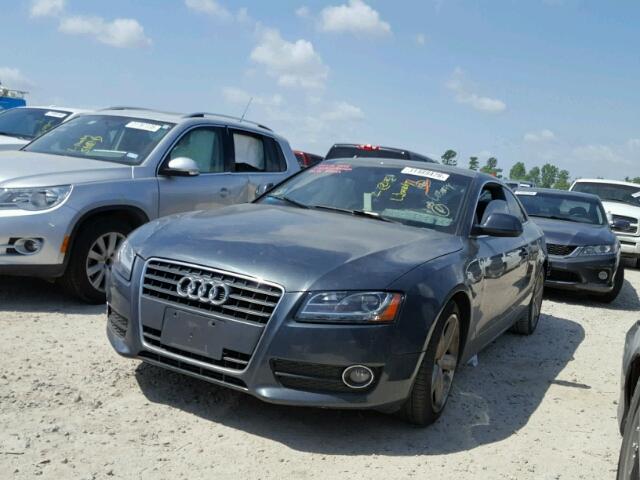 WAUDK78T69A017604 - 2009 AUDI A5 QUATTRO GRAY photo 2