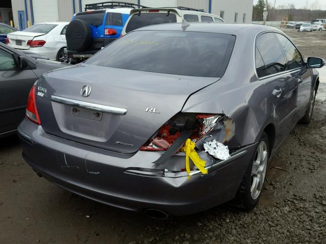 JH4KB16545C017285 - 2005 ACURA RL GRAY photo 4