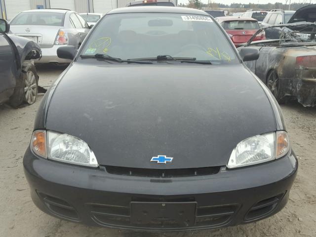 1G1JC524X17385464 - 2001 CHEVROLET CAVALIER B BLACK photo 9