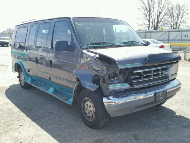 1FDEE14H3PHA93603 - 1993 FORD ECONOLINE GREEN photo 1