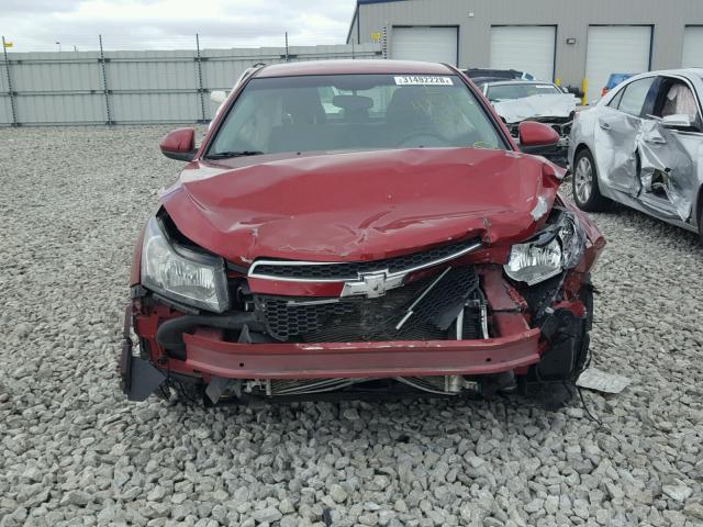 1G1PJ5S97B7200803 - 2011 CHEVROLET CRUZE ECO RED photo 7