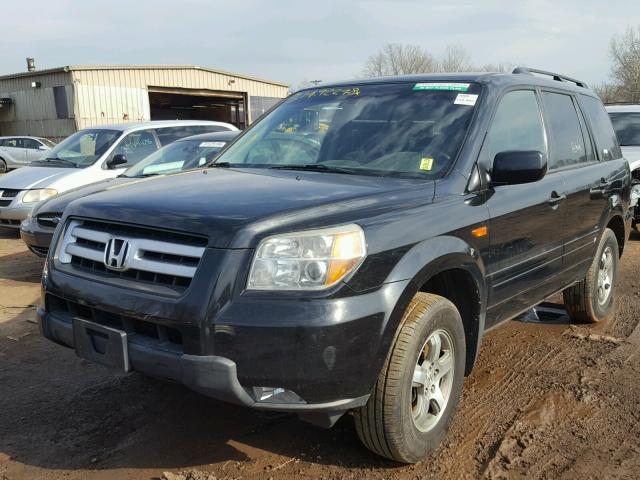 5FNYF18588B011879 - 2008 HONDA PILOT EXL BLACK photo 2