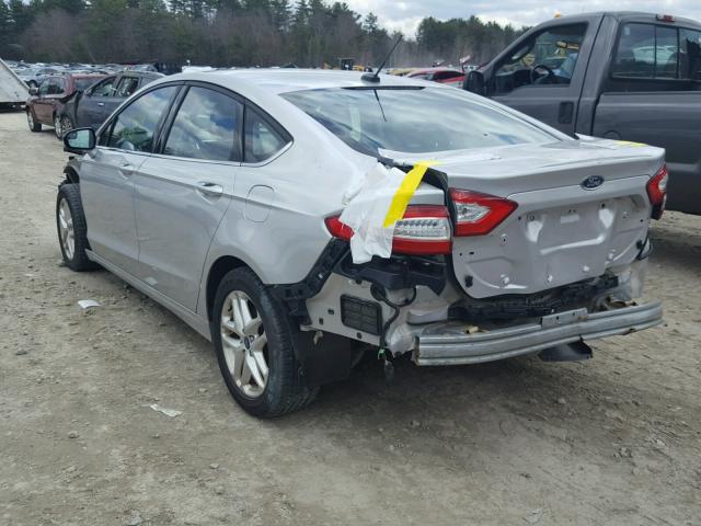 3FA6P0HR2DR236444 - 2013 FORD FUSION SE GRAY photo 3